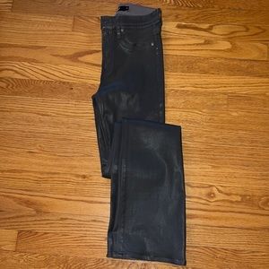 Hudson coated flare pants